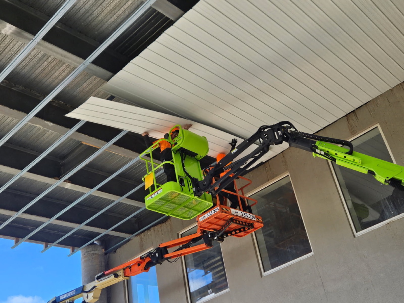 Pool-area ceiling cladding — Heasly & Son architectural cladding Melbourne