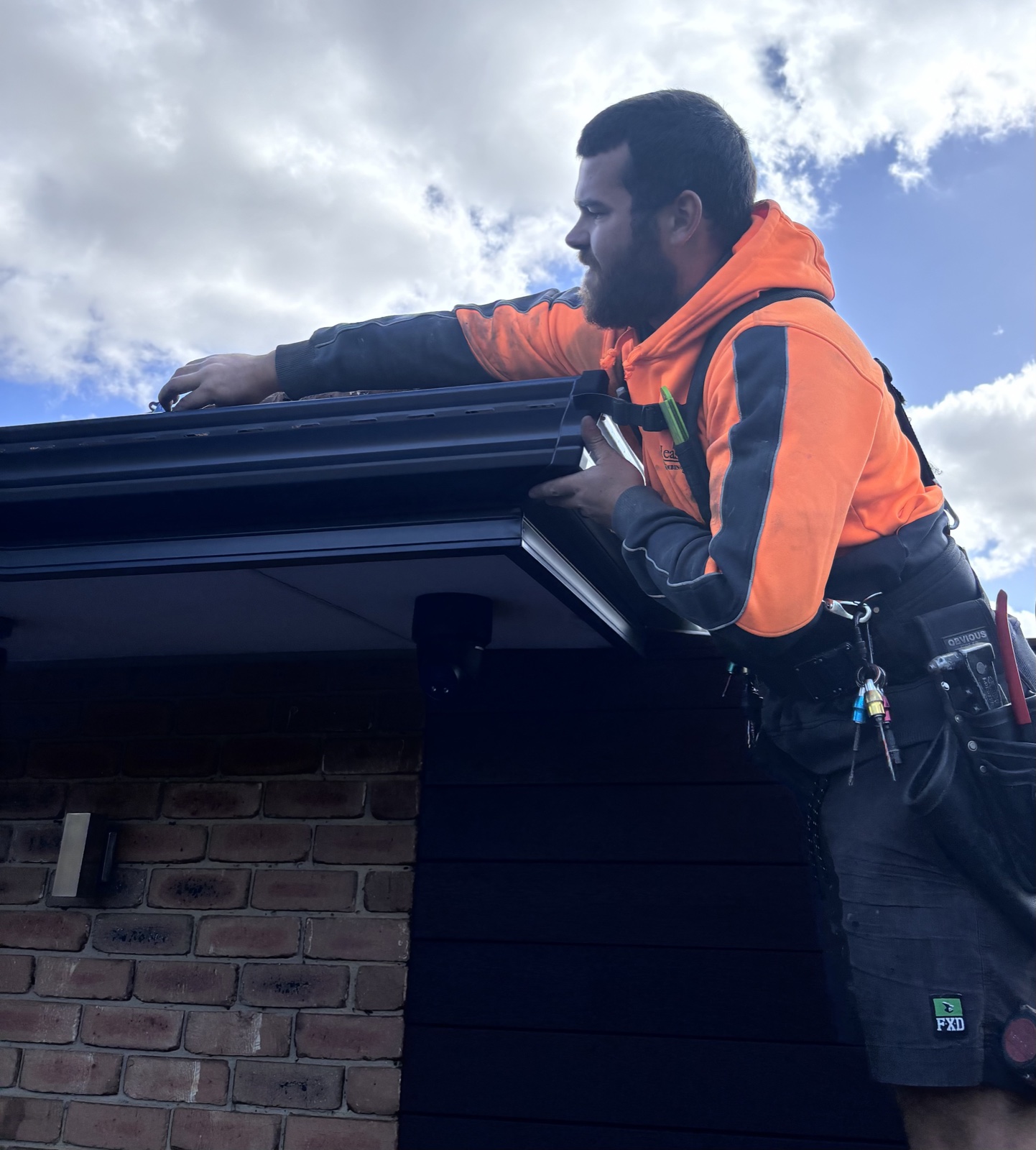Ace Mini-Line gutter with fascia cover — Heasly & Son guttering Melbourne