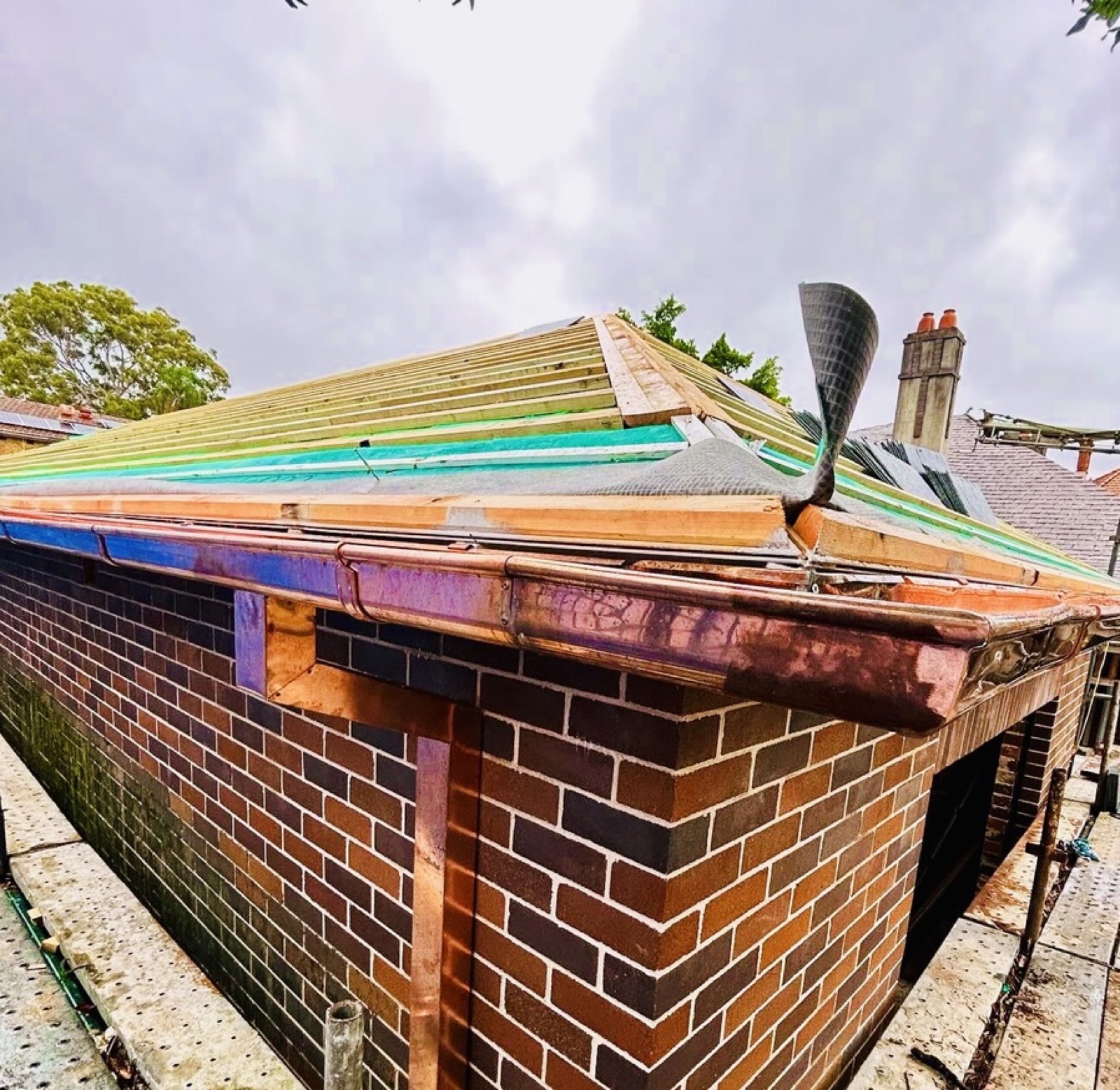Copper gutters & downpipes — Heasly & Son guttering Melbourne