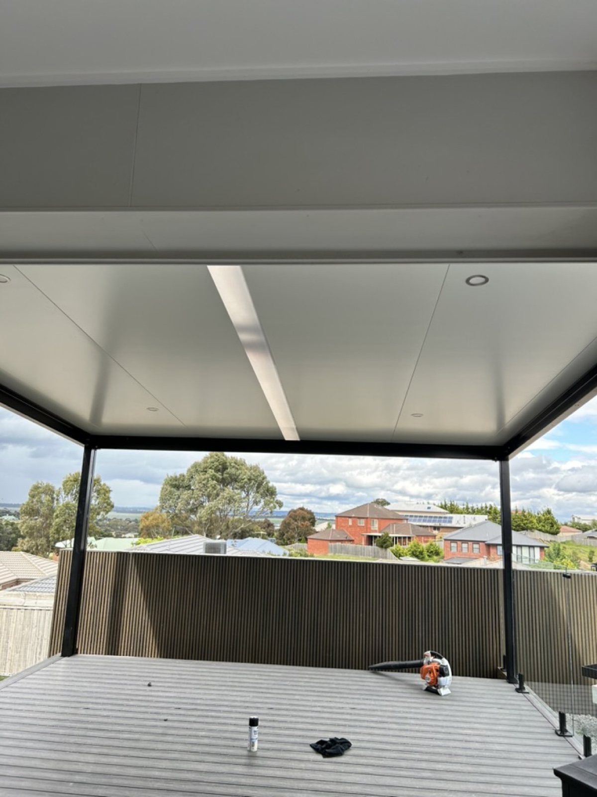 Pergola underside — clean ceiling — Heasly & Son patios and pergolas Melbourne