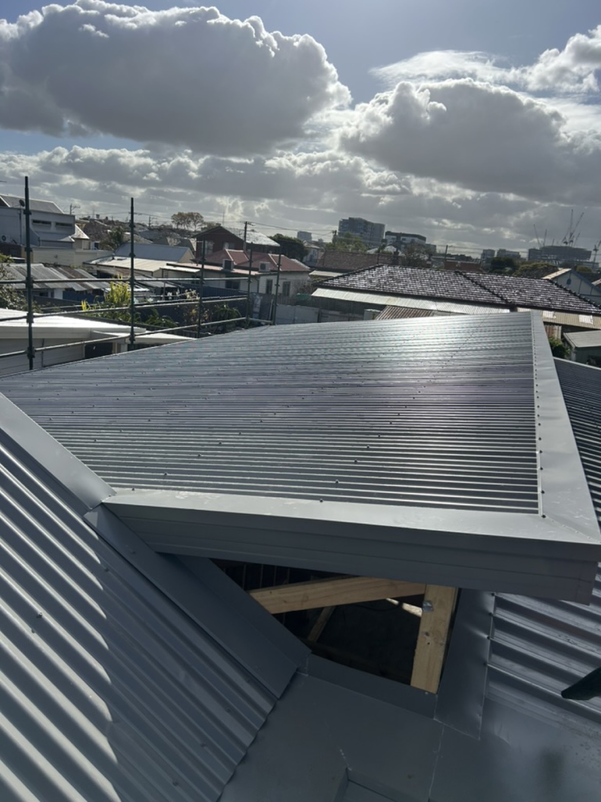 Seddon re-roof with extension — Heasly & Son new home roofing Seddon Melbourne